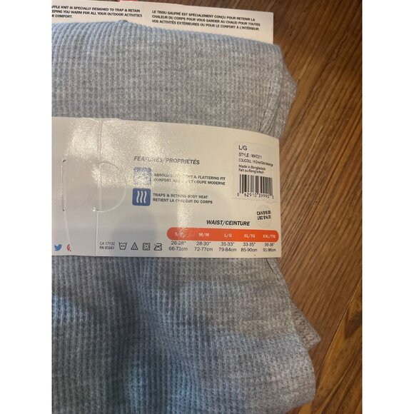 Watsons Baselayer Long John Waffle Gray Women's Size Large Lot 3 New With Tag - Picture 3 of 3